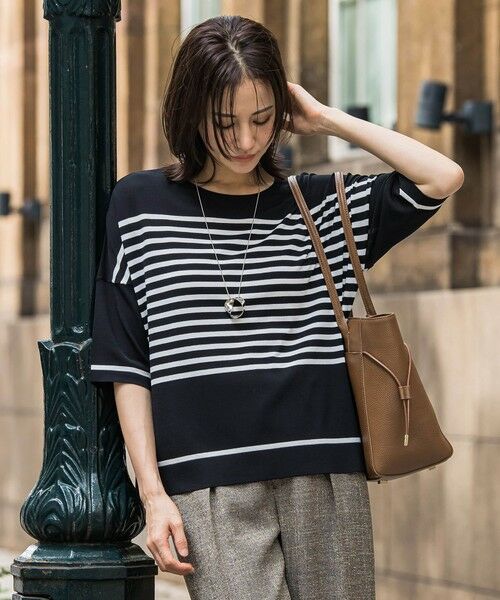 LAUTREAMONT / ロートレアモン ニット・セーター | バックボタン5分袖ニット≪手洗い可能≫ | 詳細27