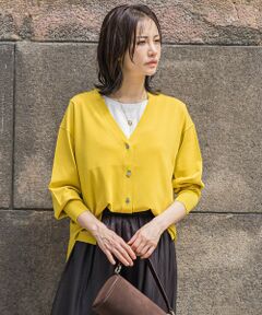 LAUTREAMONT / ロートレアモン カーディガン・ボレロ | Vネックニットカーディガン≪手洗い可能≫