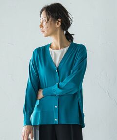 LAUTREAMONT / ロートレアモン カーディガン・ボレロ | Vネックニットカーディガン≪手洗い可能≫