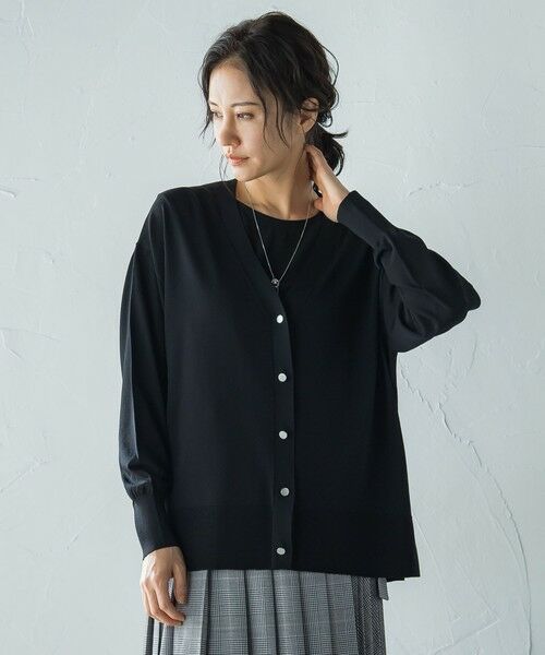 LAUTREAMONT / ロートレアモン カーディガン・ボレロ | Vネックニットカーディガン≪手洗い可能≫ | 詳細4