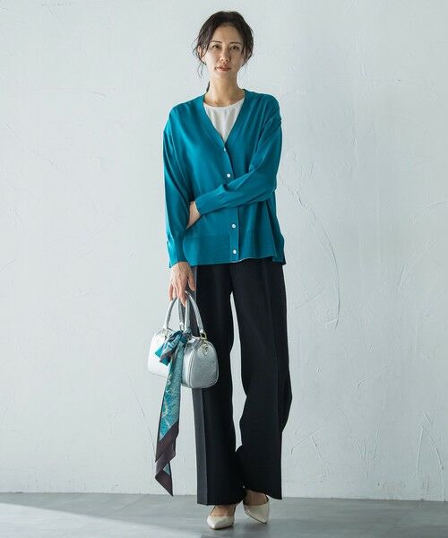 LAUTREAMONT / ロートレアモン カーディガン・ボレロ | Vネックニットカーディガン≪手洗い可能≫ | 詳細28