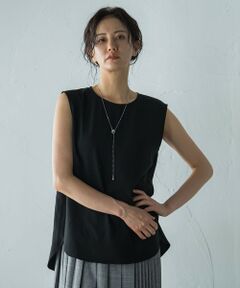 LAUTREAMONT / ロートレアモン シャツ・ブラウス | ノースリーブレイヤードブラウス≪洗濯機で洗える・吸水速乾・接触冷感≫