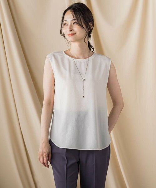 LAUTREAMONT / ロートレアモン シャツ・ブラウス | ノースリーブレイヤードブラウス≪洗濯機で洗える・吸水速乾・接触冷感≫ | 詳細1