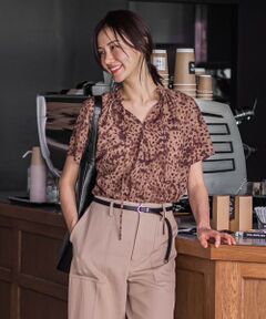 LAUTREAMONT / ロートレアモン シャツ・ブラウス | レオパードプリントブラウス≪洗濯機で洗える≫