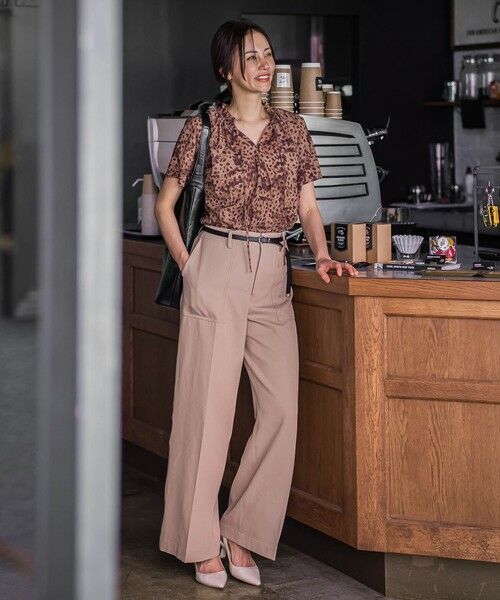 LAUTREAMONT / ロートレアモン シャツ・ブラウス | レオパードプリントブラウス≪洗濯機で洗える≫ | 詳細1