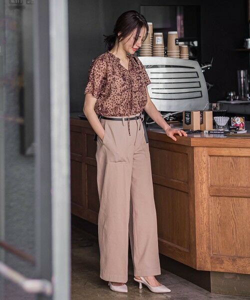 LAUTREAMONT / ロートレアモン シャツ・ブラウス | レオパードプリントブラウス≪洗濯機で洗える≫ | 詳細2