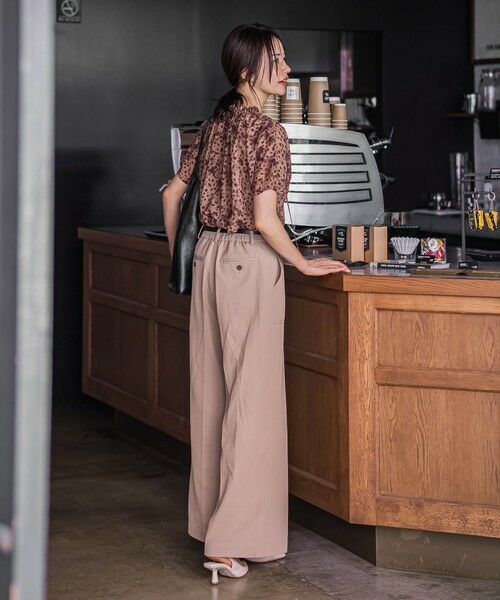 LAUTREAMONT / ロートレアモン シャツ・ブラウス | レオパードプリントブラウス≪洗濯機で洗える≫ | 詳細3