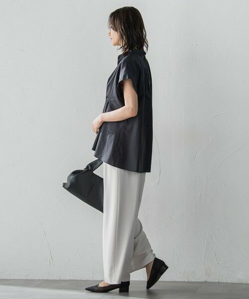 LAUTREAMONT / ロートレアモン シャツ・ブラウス | タイプライターペプラムブラウス≪洗濯機で洗える≫ | 詳細4