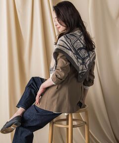 LAUTREAMONT / ロートレアモン マフラー・ショール・スヌード・ストール | 馬車柄スクエアシルクスカーフ