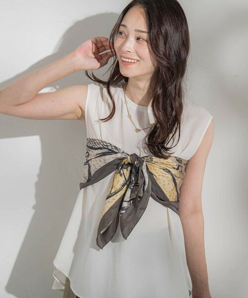 LAUTREAMONT / ロートレアモン マフラー・ショール・スヌード・ストール | 馬車柄スクエアシルクスカーフ | 詳細16