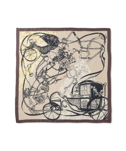 LAUTREAMONT / ロートレアモン マフラー・ショール・スヌード・ストール | 馬車柄スクエアシルクスカーフ | 詳細18