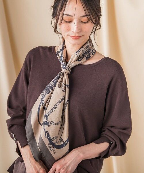 LAUTREAMONT / ロートレアモン マフラー・ショール・スヌード・ストール | 馬車柄スクエアシルクスカーフ | 詳細2