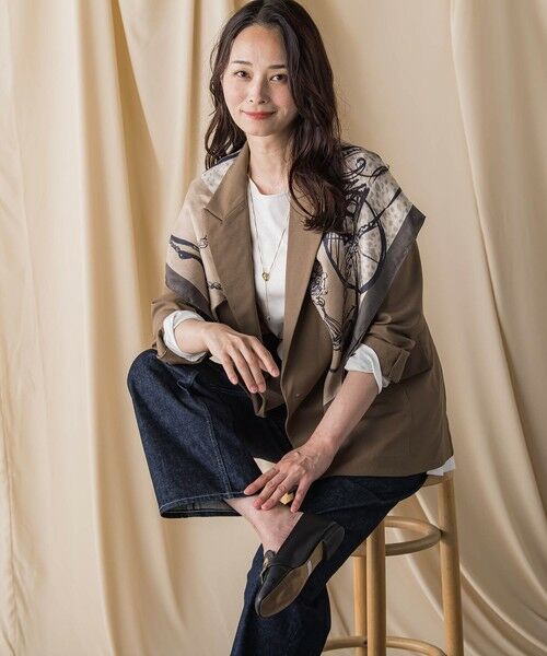 LAUTREAMONT / ロートレアモン マフラー・ショール・スヌード・ストール | 馬車柄スクエアシルクスカーフ | 詳細7