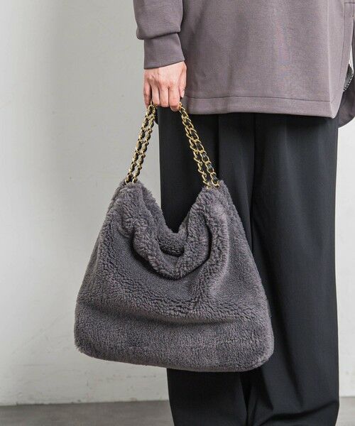 LAUTREAMONT / ロートレアモン その他小物 | 【WEB限定】【VIOLAd'ORO】エコムートン チェーンショルダートートM ELMO / V-8680 | 詳細17