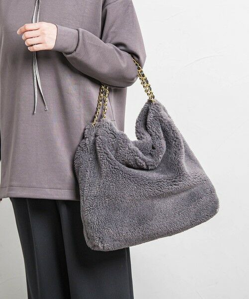 LAUTREAMONT / ロートレアモン その他小物 | 【WEB限定】【VIOLAd'ORO】エコムートン チェーンショルダートートM ELMO / V-8680 | 詳細18