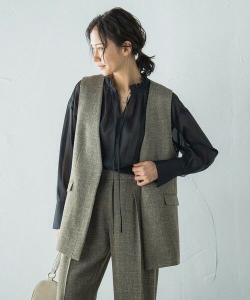 LAUTREAMONT / ロートレアモン ダウンジャケット・ベスト | トリッカースラブVカラージレ≪手洗い可能・防シワ・UV≫ | 詳細19