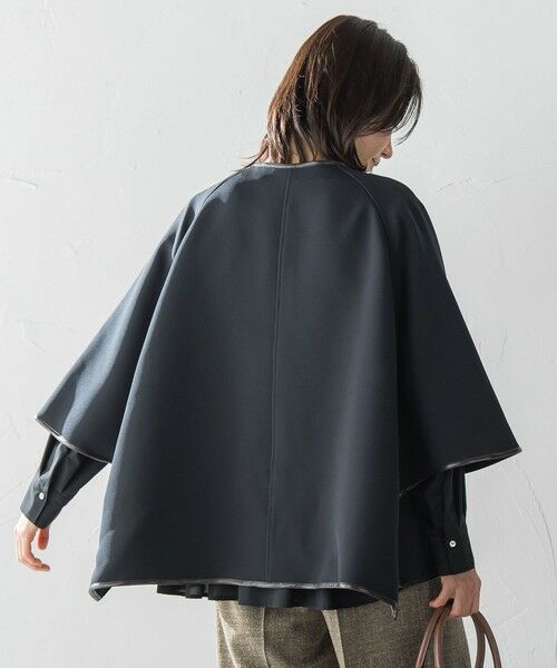 LAUTREAMONT / ロートレアモン テーラードジャケット | ライトポンチョジャケット ≪手洗い可能≫ | 詳細2