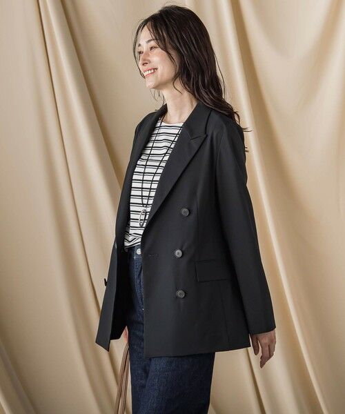 LAUTREAMONT / ロートレアモン テーラードジャケット | ダブルブレストジャケット ≪手洗い可能≫ | 詳細1