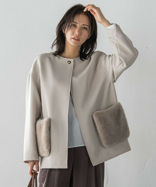 LAUTREAMONT / ロートレアモン テーラードジャケット | トリプルクロスファーポケットジャケット≪手洗い可能≫ | 詳細15