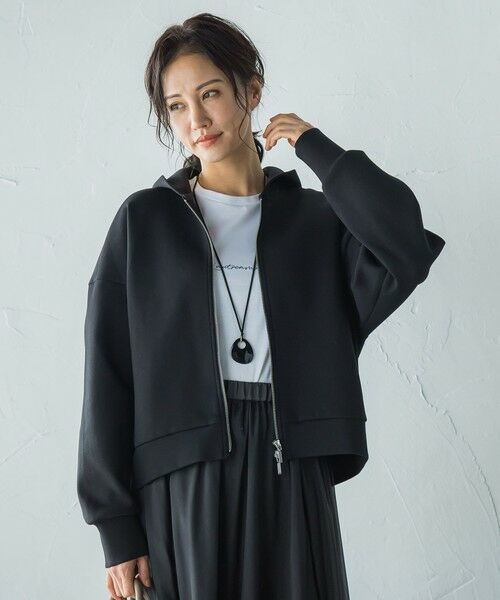 LAUTREAMONT/ロートレアモン cotton Air パーカー&#8810;洗濯機で洗える&#8811; ブラック 9号