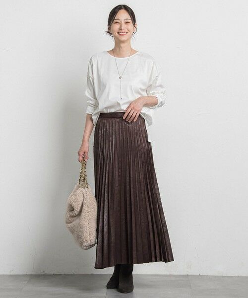 LAUTREAMONT / ロートレアモン カットソー | 【WEB限定】汗じみ防止スムースロングTシャツ ≪洗える／接触冷感≫ | 詳細5