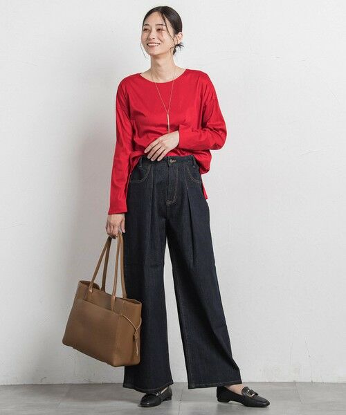 LAUTREAMONT / ロートレアモン カットソー | 【WEB限定】汗じみ防止スムースロングTシャツ ≪洗える／接触冷感≫ | 詳細11