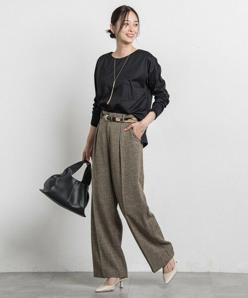 LAUTREAMONT / ロートレアモン カットソー | 【WEB限定】汗じみ防止スムースロングTシャツ ≪洗える／接触冷感≫ | 詳細21