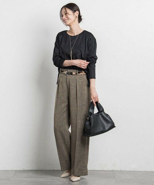 LAUTREAMONT / ロートレアモン カットソー | 【WEB限定】汗じみ防止スムースロングTシャツ ≪洗える／接触冷感≫ | 詳細22