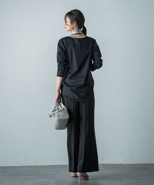 LAUTREAMONT / ロートレアモン カットソー | 【WEB限定】汗じみ防止スムースロングTシャツ ≪洗える／接触冷感≫ | 詳細20