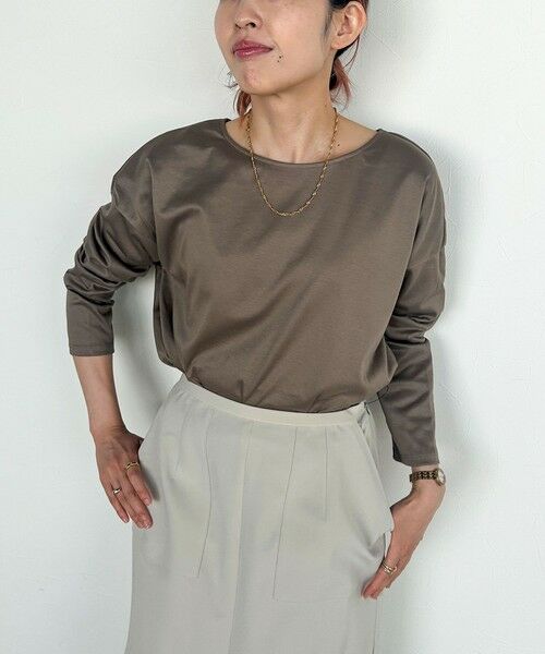 LAUTREAMONT / ロートレアモン カットソー | 【WEB限定】汗じみ防止スムースロングTシャツ ≪洗える／接触冷感≫ | 詳細25