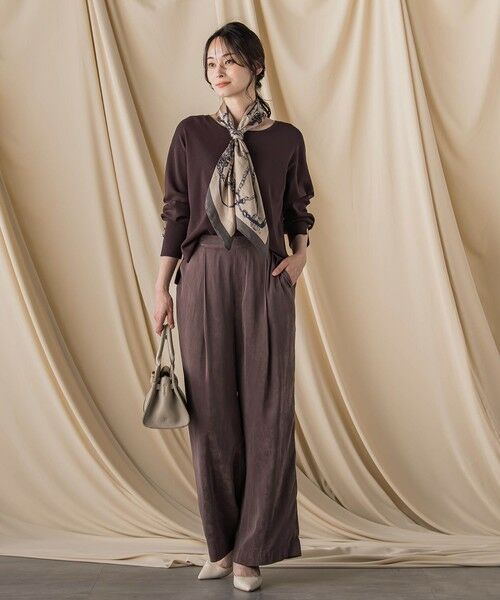 LAUTREAMONT / ロートレアモン その他パンツ | エアリースエード調プルオンパンツ≪洗濯機で洗える≫ | 詳細3