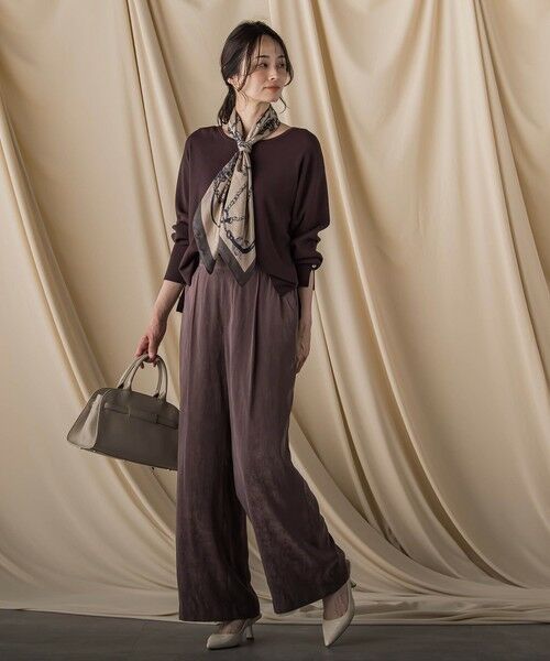 LAUTREAMONT / ロートレアモン その他パンツ | エアリースエード調プルオンパンツ≪洗濯機で洗える≫ | 詳細4