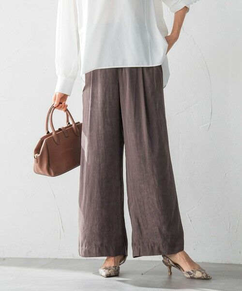 LAUTREAMONT / ロートレアモン その他パンツ | エアリースエード調プルオンパンツ≪洗濯機で洗える≫ | 詳細7