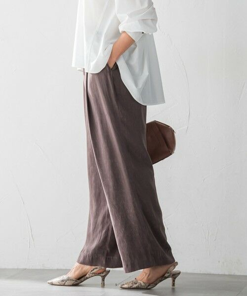 LAUTREAMONT / ロートレアモン その他パンツ | エアリースエード調プルオンパンツ≪洗濯機で洗える≫ | 詳細8