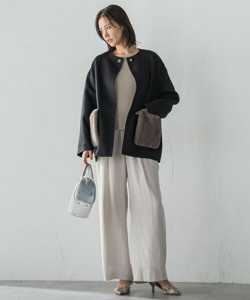 LAUTREAMONT / ロートレアモン その他パンツ | エアリースエード調プルオンパンツ≪洗濯機で洗える≫ | 詳細17