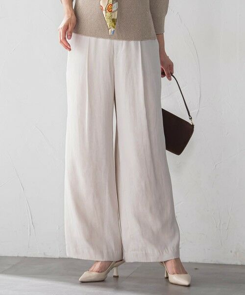 LAUTREAMONT / ロートレアモン その他パンツ | エアリースエード調プルオンパンツ≪洗濯機で洗える≫ | 詳細12