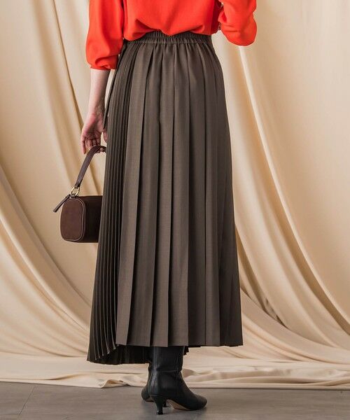 LAUTREAMONT / ロートレアモン ミニ・ひざ丈スカート | アシンメトリーコンビプリーツスカート | 詳細7