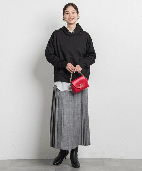 LAUTREAMONT / ロートレアモン ミニ・ひざ丈スカート | アシンメトリーコンビプリーツスカート | 詳細17