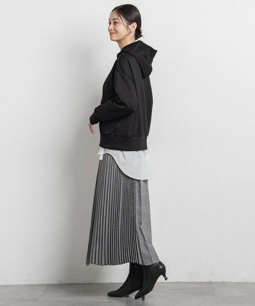 LAUTREAMONT / ロートレアモン ミニ・ひざ丈スカート | アシンメトリーコンビプリーツスカート | 詳細19