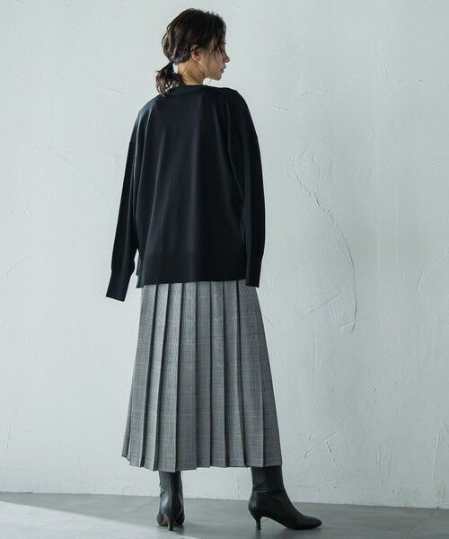 LAUTREAMONT / ロートレアモン ミニ・ひざ丈スカート | アシンメトリーコンビプリーツスカート | 詳細11