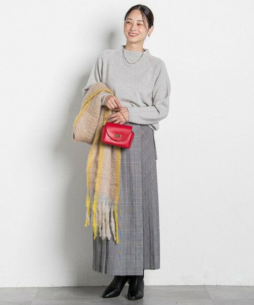 LAUTREAMONT / ロートレアモン ミニ・ひざ丈スカート | アシンメトリーコンビプリーツスカート | 詳細30