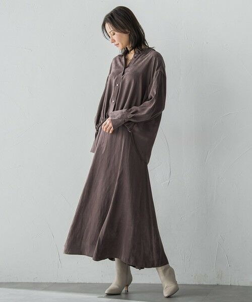 LAUTREAMONT / ロートレアモン ミニ・ひざ丈スカート | エアリースエード調フレアスカート≪洗濯機で洗える≫ | 詳細8