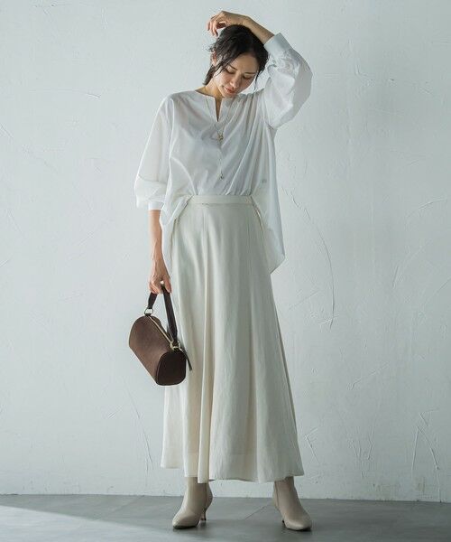 LAUTREAMONT / ロートレアモン ミニ・ひざ丈スカート | エアリースエード調フレアスカート≪洗濯機で洗える≫ | 詳細27