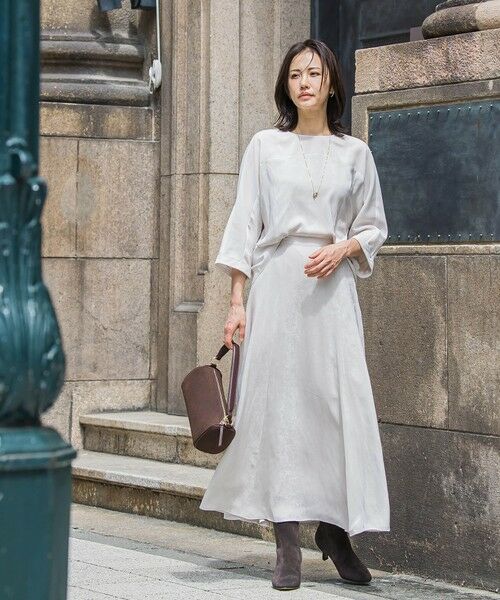 LAUTREAMONT / ロートレアモン ミニ・ひざ丈スカート | エアリースエード調フレアスカート≪洗濯機で洗える≫ | 詳細21