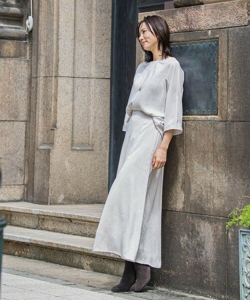 LAUTREAMONT / ロートレアモン ミニ・ひざ丈スカート | エアリースエード調フレアスカート≪洗濯機で洗える≫ | 詳細22