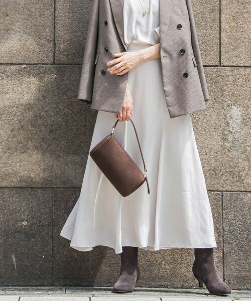 LAUTREAMONT / ロートレアモン ミニ・ひざ丈スカート | エアリースエード調フレアスカート≪洗濯機で洗える≫ | 詳細24