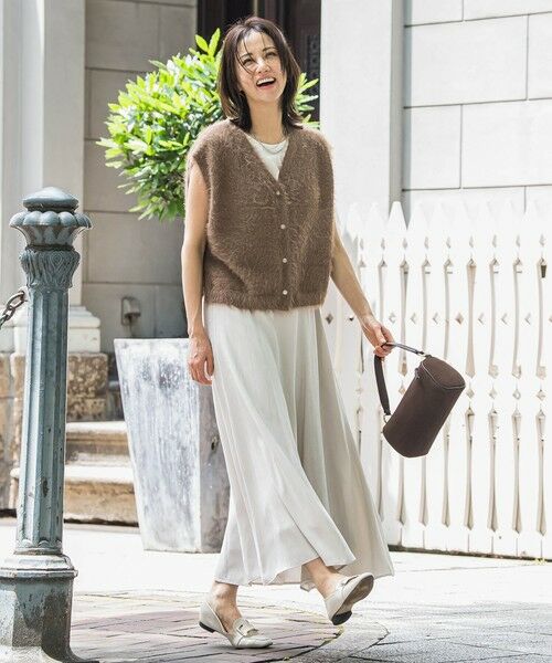 LAUTREAMONT/ロートレアモン エアリースエードフレアスカート&#8810;洗濯機で洗える&#8811; ベージュ 9号