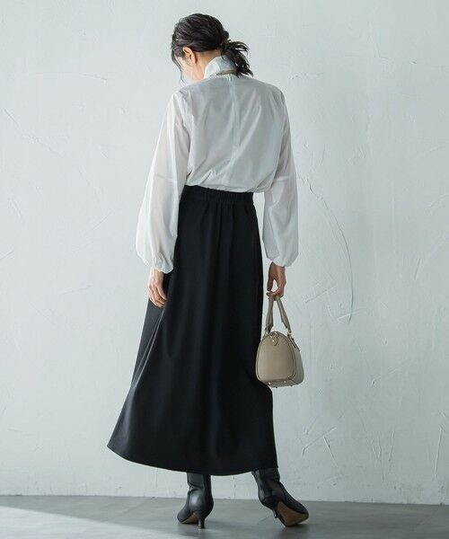 LAUTREAMONT / ロートレアモン ミニ・ひざ丈スカート | プロシェルジョーゼット フレアスカート ≪セットアップ対応/洗濯機で洗える≫ | 詳細14