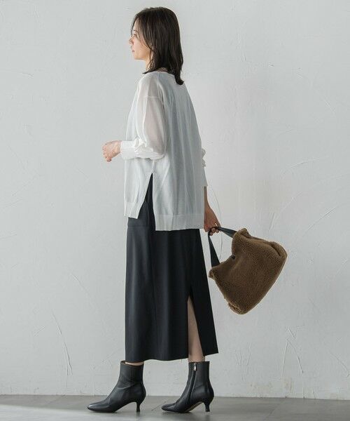 LAUTREAMONT / ロートレアモン ミニ・ひざ丈スカート | 【WEB限定】Active Beautyナロースカート≪洗濯機で洗える≫ | 詳細6