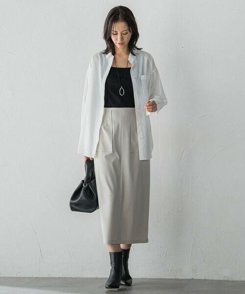 LAUTREAMONT / ロートレアモン ミニ・ひざ丈スカート | 【WEB限定】Active Beautyナロースカート≪洗濯機で洗える≫ | 詳細22